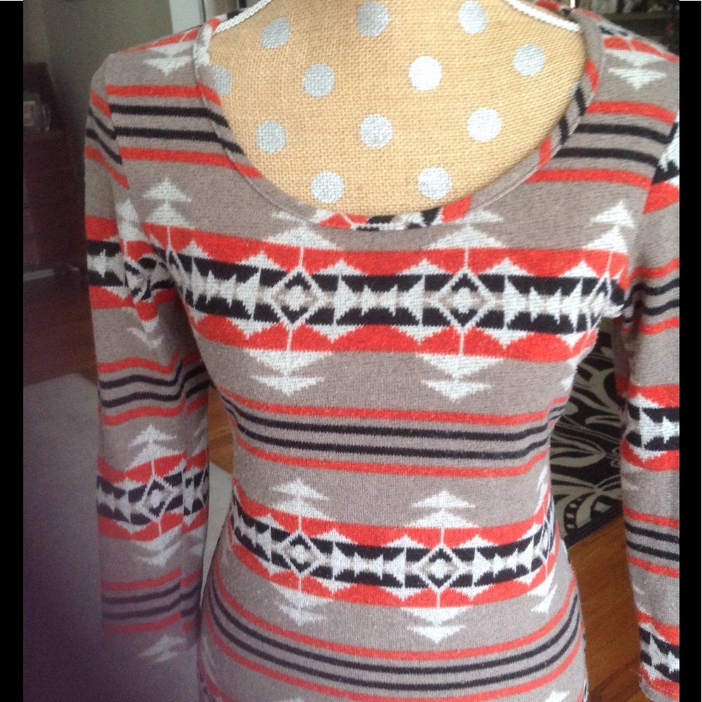 Little Indian Girl Sweater Dress - Picture 3 of 5